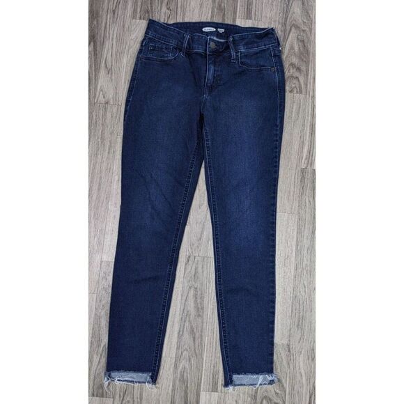 (3/$35) Old Navy Size 2 Pockets Rockstar Super Skinny Ankle Denim Blue Jeans - Picture 1 of 10